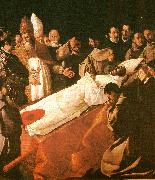 Francisco de Zurbaran death of st. buenaventura oil painting